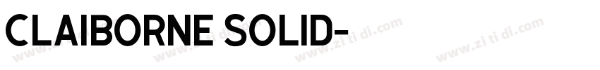 claiborne solid字体转换
